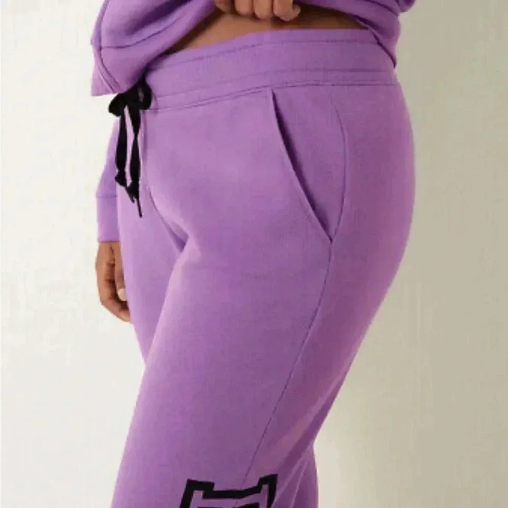 NWT VS Victoria’s Secret PINK Everyday Amethyst Purple Skinny Jogger XL - Picture 4 of 6